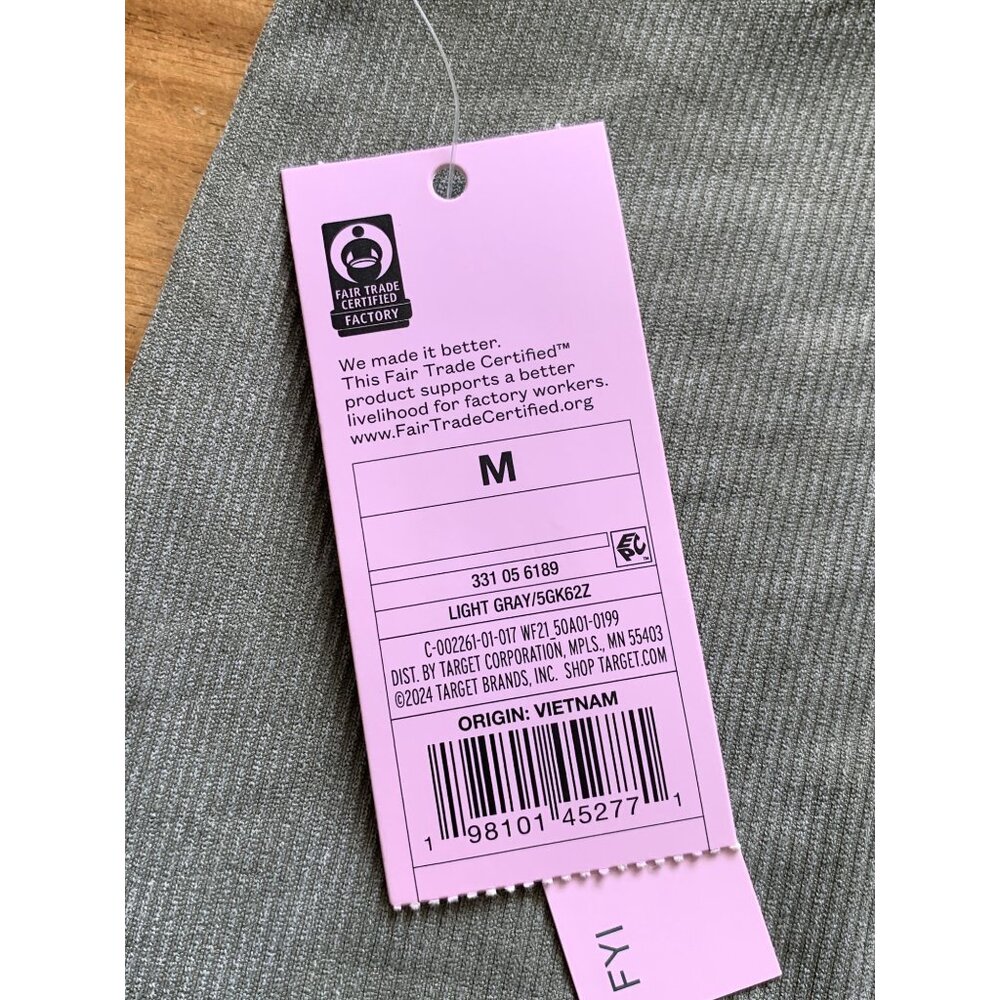 Wild Fable Womens Midi Pencil Skirt Stretchy Light Gray Ribbed Knit Size Medium - Picture 7 of 10